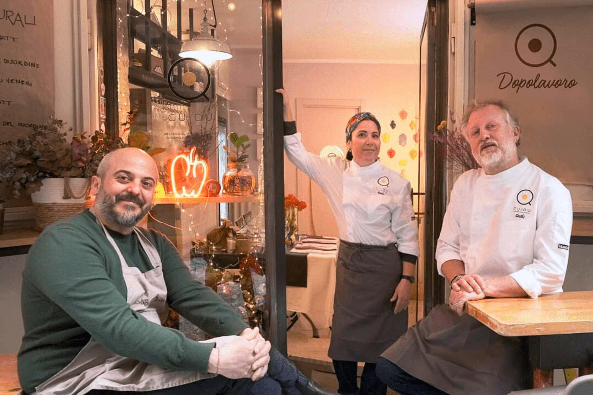 Founders of Cu.Qu. Cucina di Quartiere in Naples