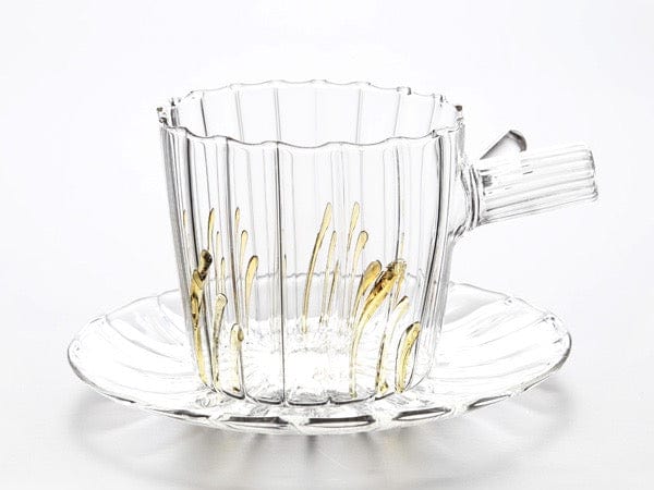 Tea Cup with Saucer (Amber Grass)