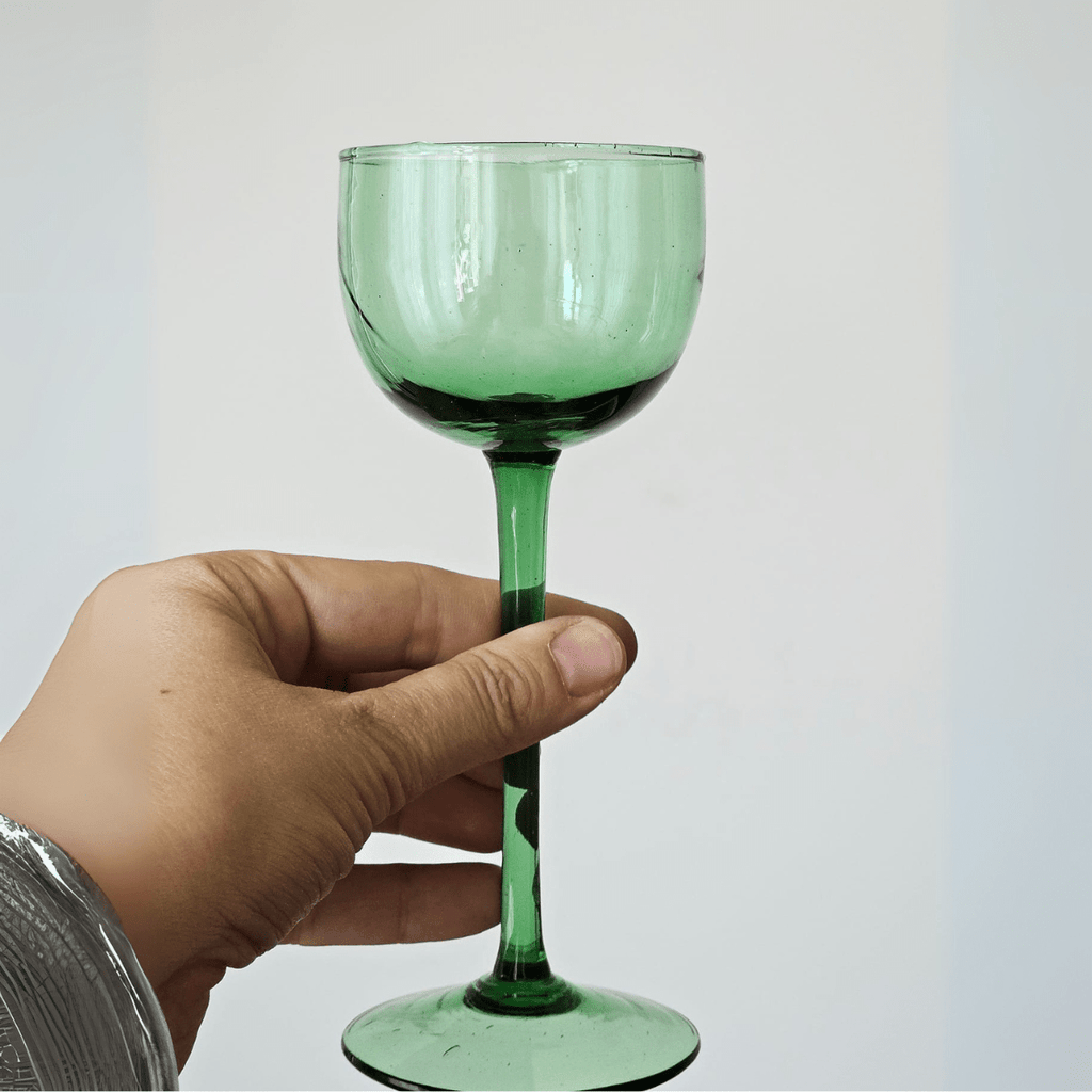 Vintage Carlo Moretti Hand Blown Murano Wine & Aperitif Glasses