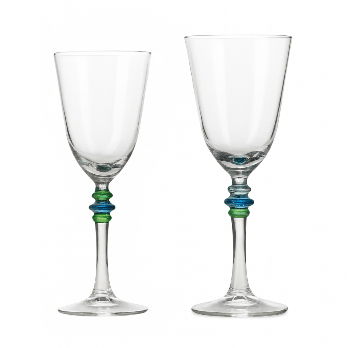 Vintage French Wine Glasses, Set of 8