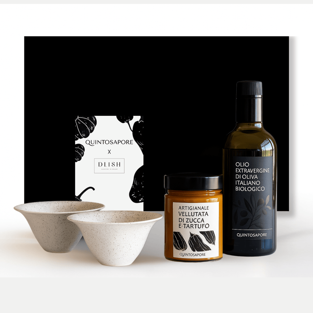 Pumpkin & Black Truffle Soup Gift Box with Handmade Ceramic Bowls | Quintosapore × DLISH