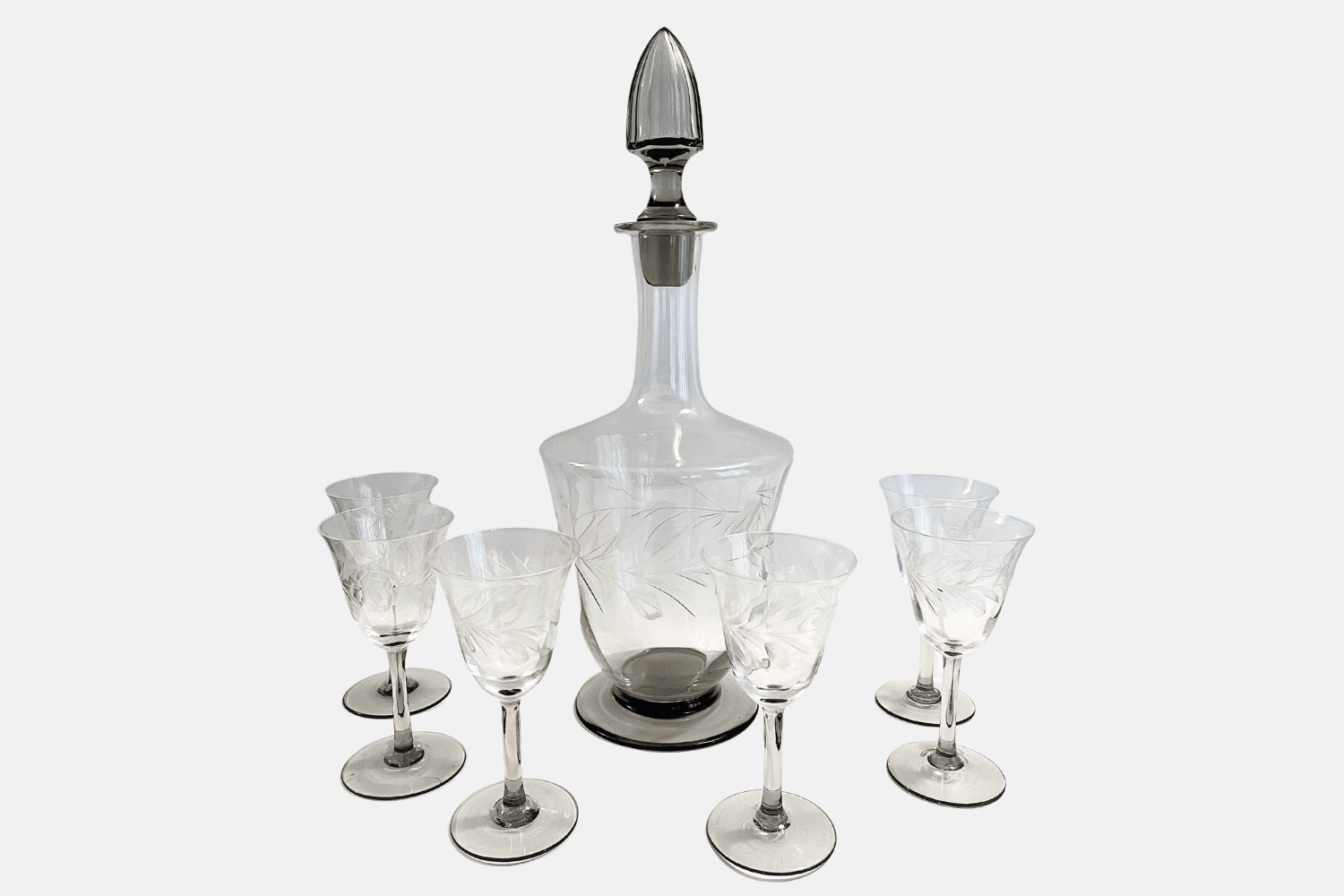 Late 19th Century Baccarat Crystal Champagne Glass - Set of 6